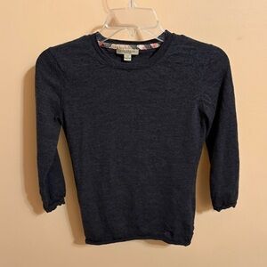 Burberry Brit 100% wool gray sweater